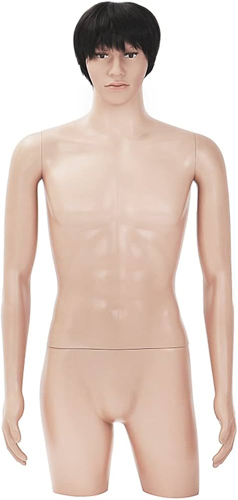 Amazon.co.jp: マネキン ひざ上トルソー メンズ 高さ115㎝ [Y体 B98