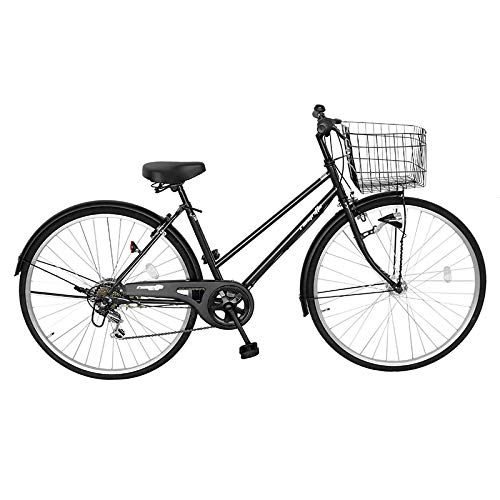 Amazon | 自転車 ママチャリ 27インチ 6段変速ギア LED オートライト