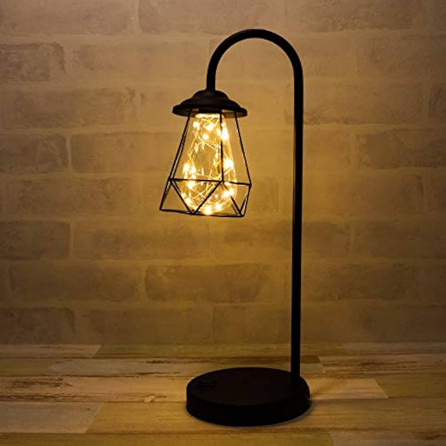 Amazon | テーブルランプ スタンドライト アンティーク USB/電池式