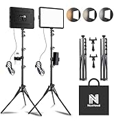 Amazon | NiceVeedi 撮影用ライト 2パックLEDビデオライト 36W二色