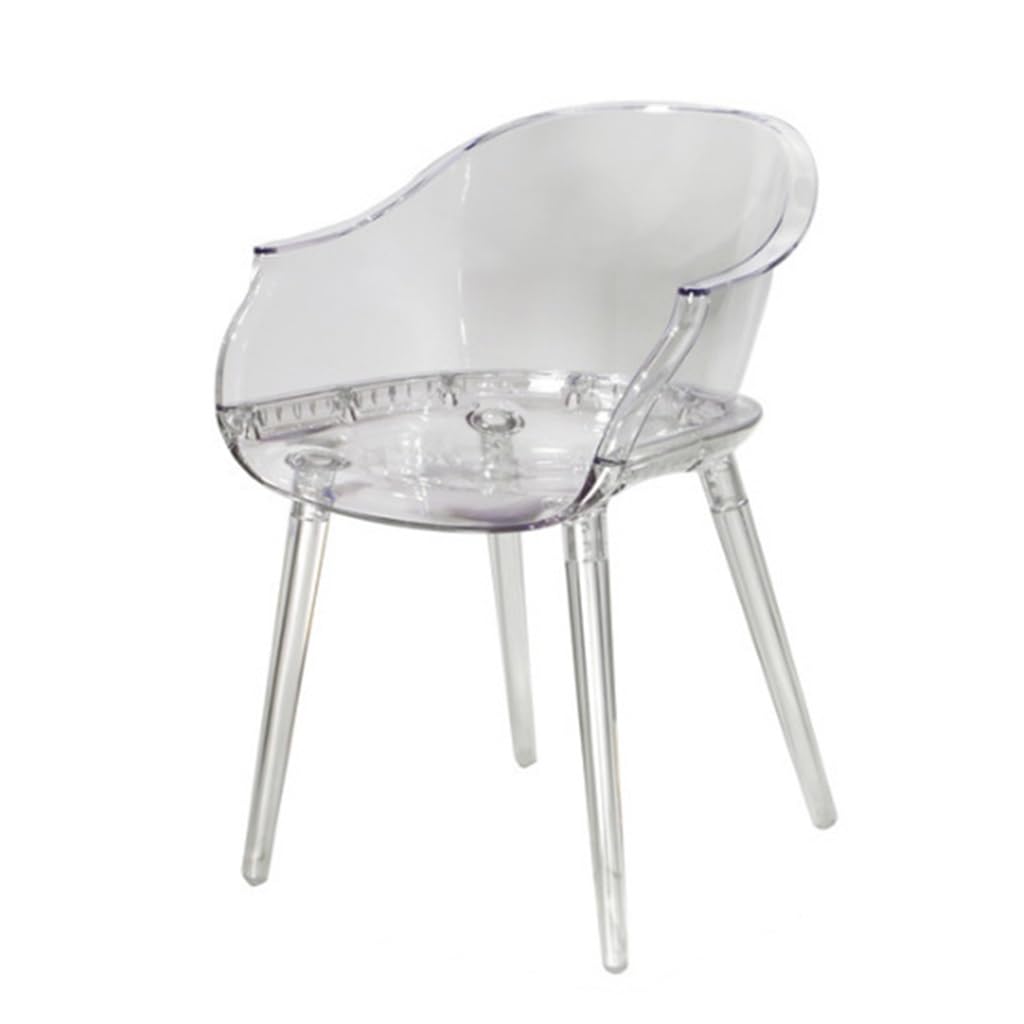 Amazon｜アクリル透明椅子2脚セット、モダンなクリアダイニングサイド