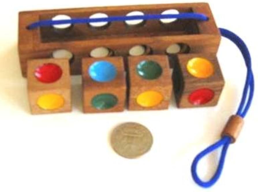 Amazon.com: Crazy Four Brain Teaser Wooden Puzzle : Toys & Games