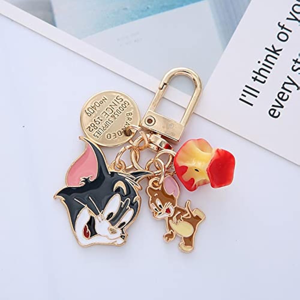 Amazon.co.jp: for トムとジェリー 4連チャーム キーホルダー 2個