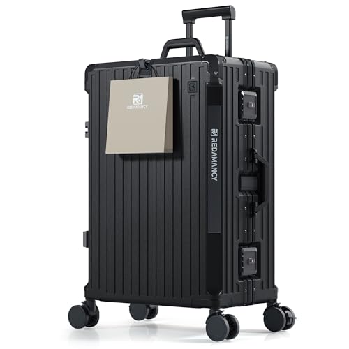 ストッパー付き フロントオープン スーツケース アルミフレーム」の