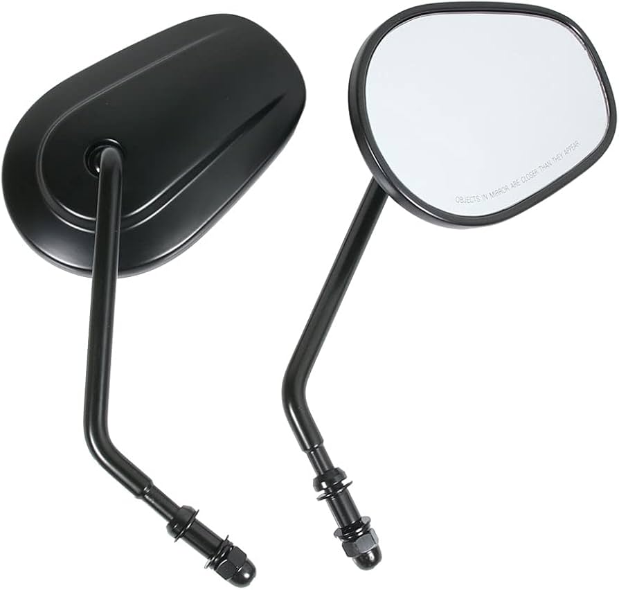 Amazon | バイク ミラー 左右セット 適合 汎用 用 マットブラック