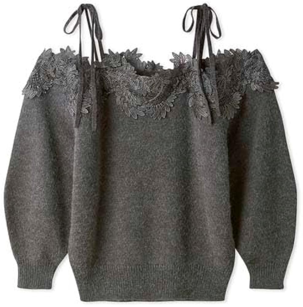 Amazon | [スナイデル] レーストリミングオフショルプルオーバー