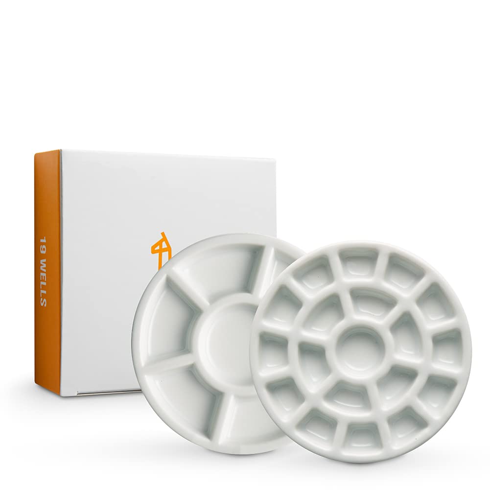 Amazon | Etchrエッチャー 磁器製ミニパレット 2枚セット 19仕切り+