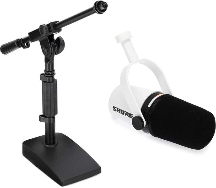 Amazon.com: Shure MV7+ Hybrid Podcast Microphone with Mic Stand