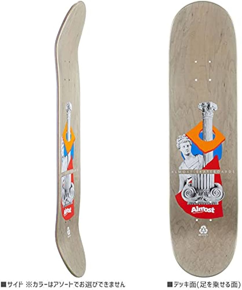 Amazon | オルモスト ALMOST スケボー デッキ YOUNESS RELICS BLACK