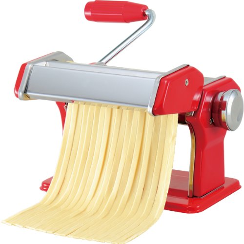 Amazon｜siroca crossline パスタマシン レッド 【お手入れ用ブラシ