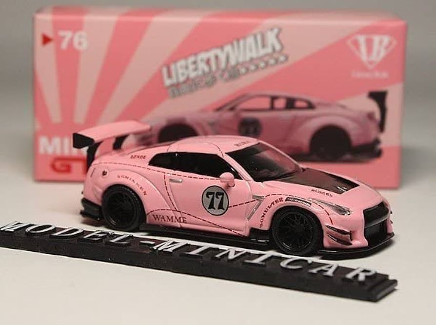 Amazon | Pink Pig！MINIGT 1/64 日産 GT-R R35 LB Works Liberty Walk