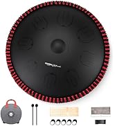 Amazon | MOOZICA ハンドパン 15インチ Cメジャー スチールタング