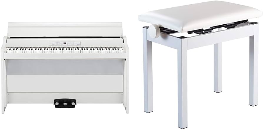 Amazon | 【セット買い】KORG 電子ピアノ G1B AIR WHITE ホワイト 演奏