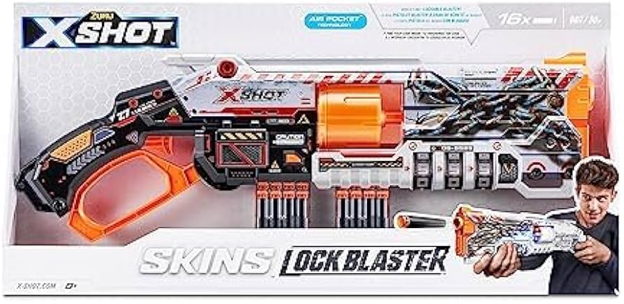 Amazon.com: XShot Skins S1 Lock Blaster with 16 Darts Air Pocket