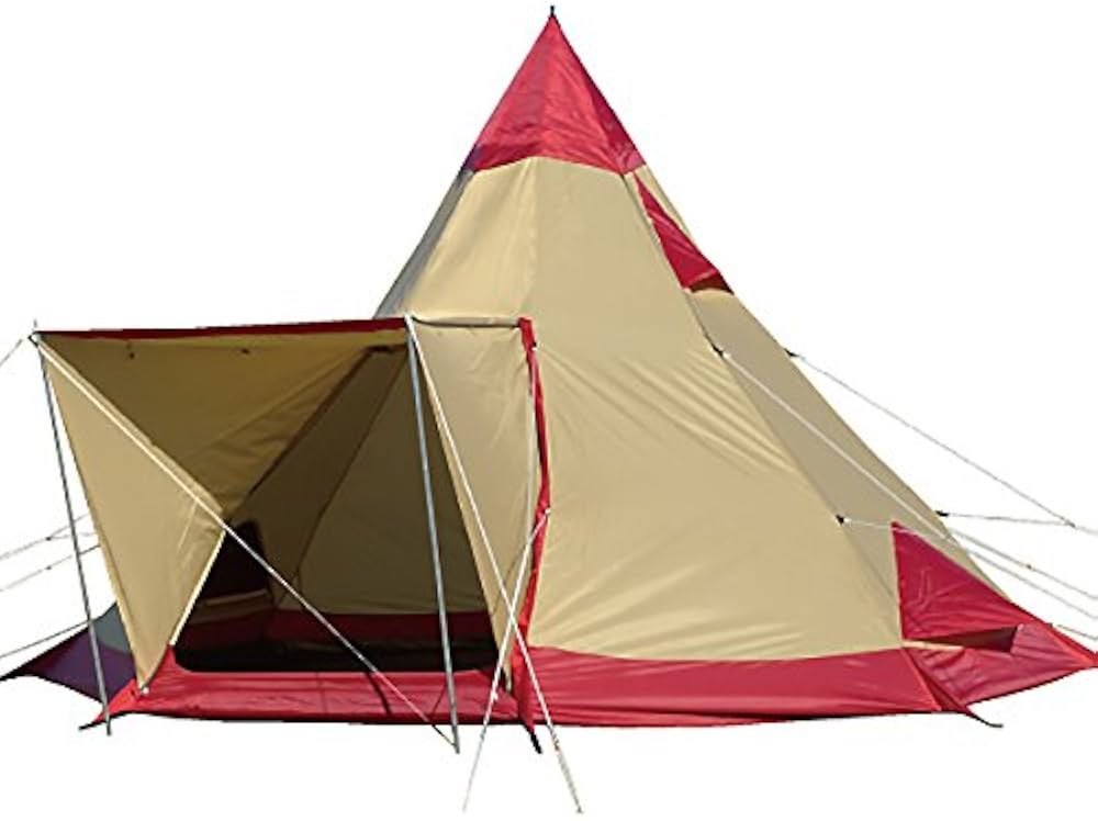 Amazon | ogawa(オガワ) テント ピルツ15-2 [ 8 人用] レッド×サンド