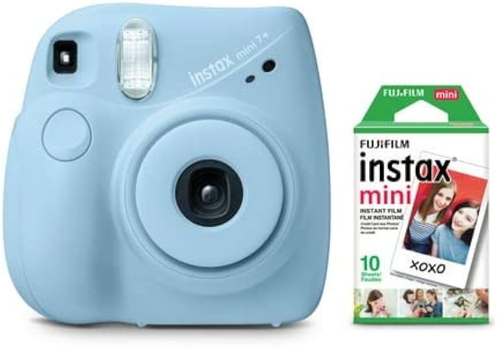 Amazon | 富士フィルム Instax Mini 7+ ライトブルー バンドル +