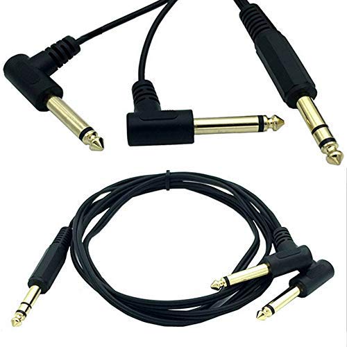 Amazon | Rosebe 6.35mm オス- 6.35mm オス ステレオ - デュアル 2 x