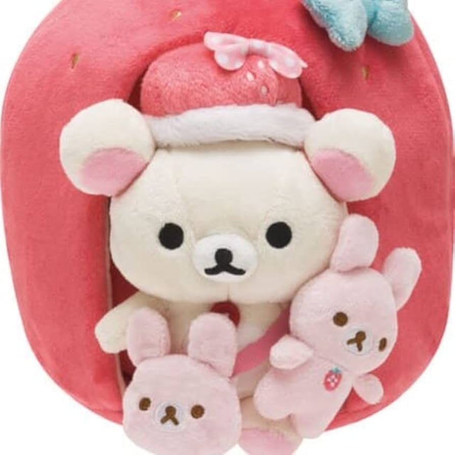 Amazon.co.jp: コリラックマいちご生活セット ぬいぐるみマスコット 苺