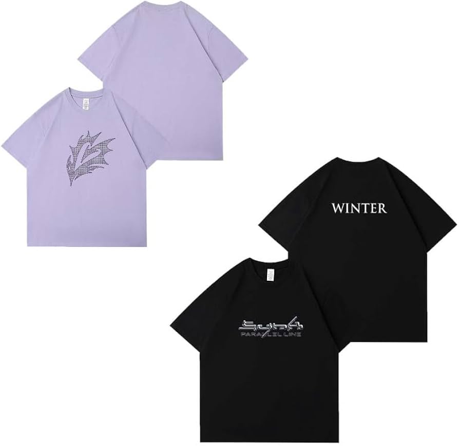 Amazon.co.jp: AESPA Tシャツ 応援服 ParallelLine 2024 夏コンサート