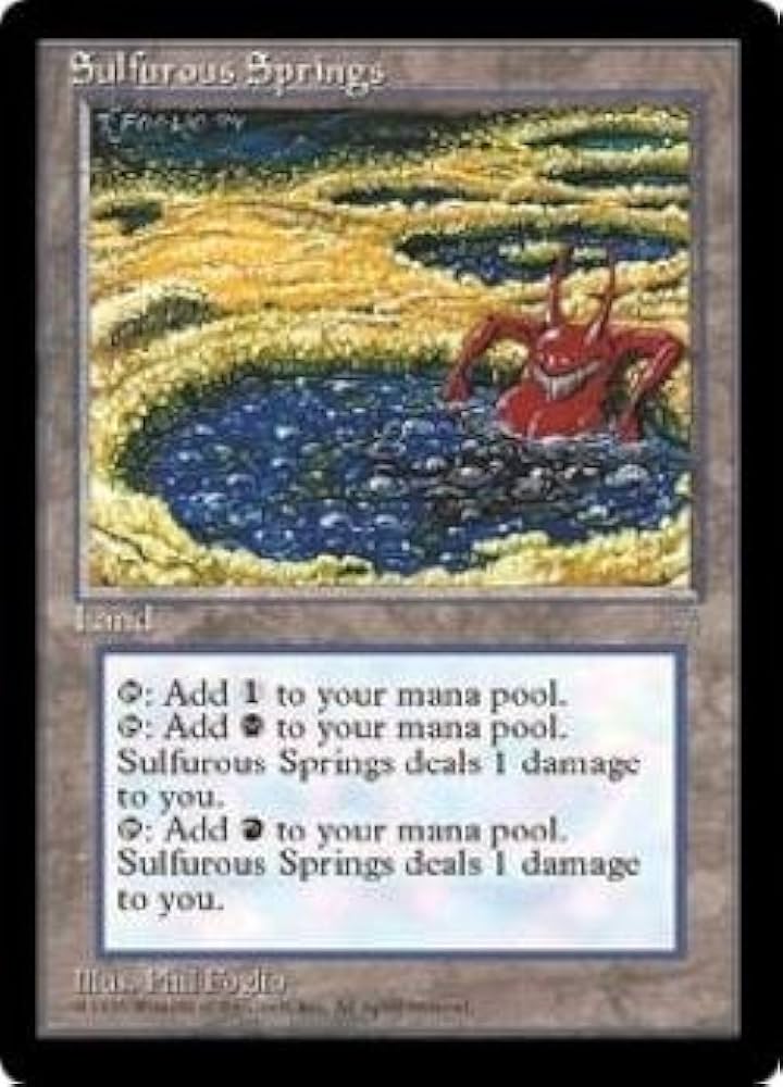 Amazon.co.jp: マジックザギャザリング MTG 土地 英語版 硫黄泉