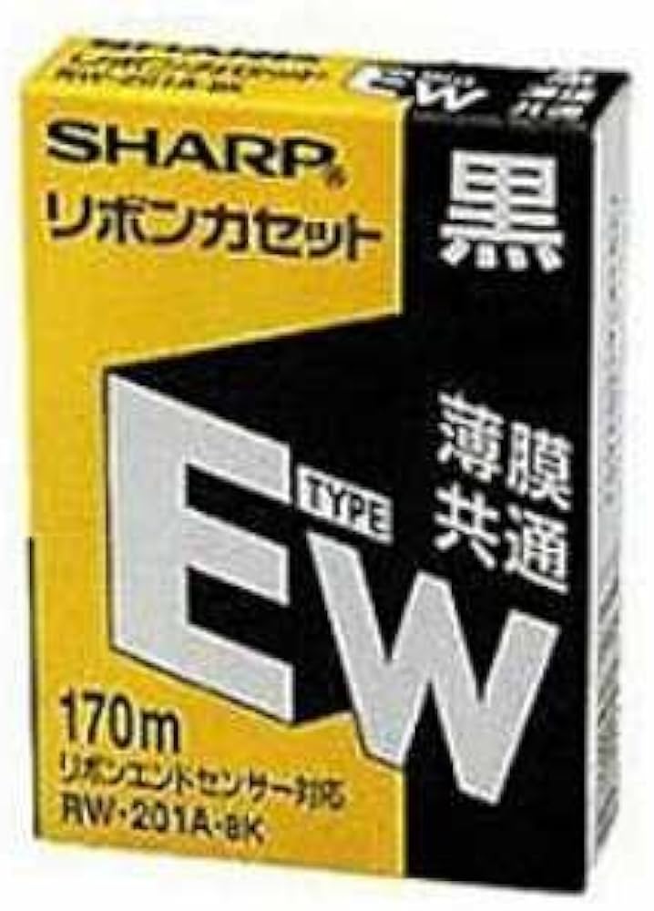 Amazon.co.jp: シャープ インクリボンカセット 黒 RW-201-ABK : Computers
