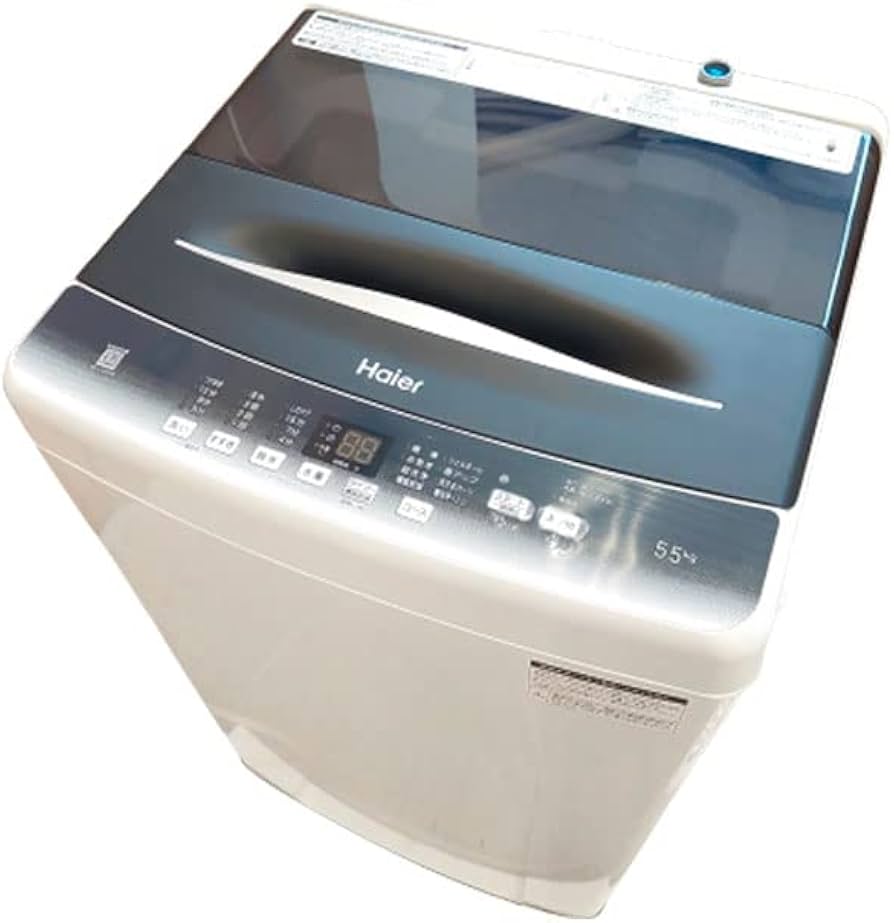 Amazon | ハイアール 洗濯機 JW-U55HK(K) ブラック 洗濯容量：5.5kg