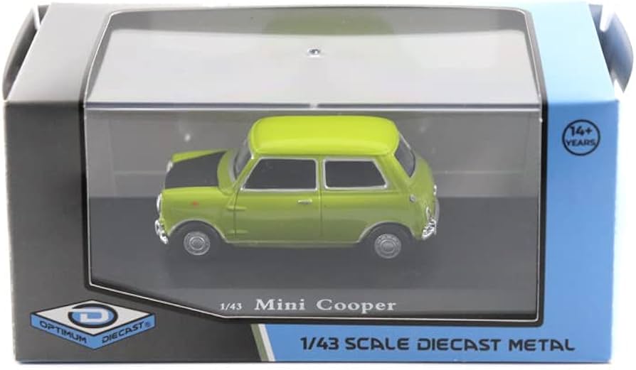 Amazon | Motor City Classics 143012 ミニクーパーグリーン ブラック