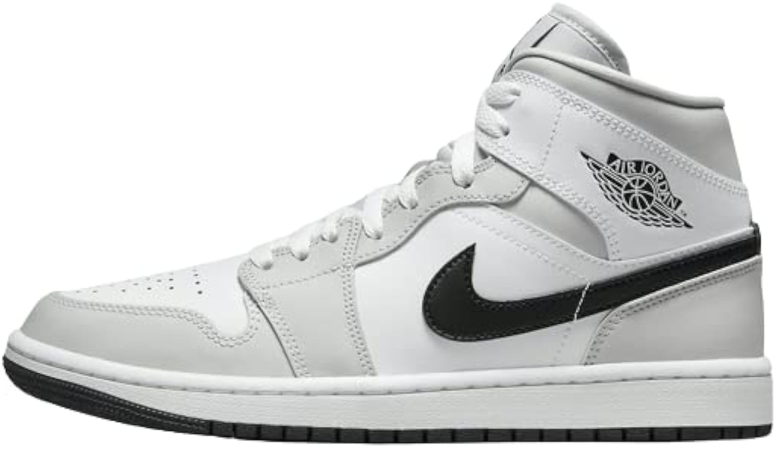 Amazon | [ナイキ] WMNS AIR JORDAN 1 MID LIGHT SMOKE GREY
