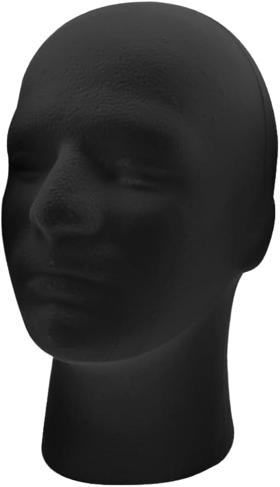 Amazon.co.jp: MaT store マネキンヘッド 発泡スチロール 頭部 かつら