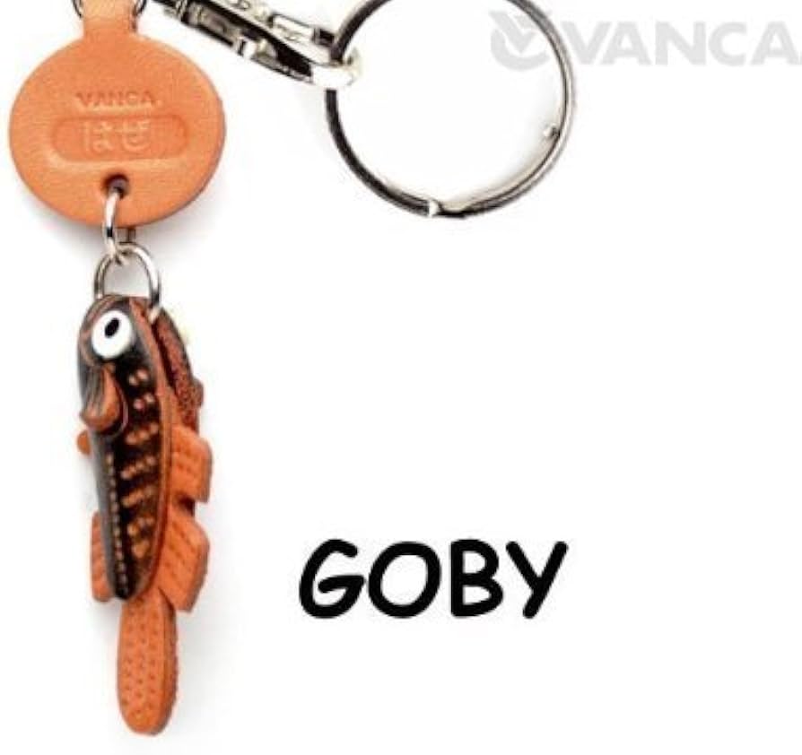 Amazon.co.jp: はぜ 本革製 魚 キーホルダー バンカクラフト革物語