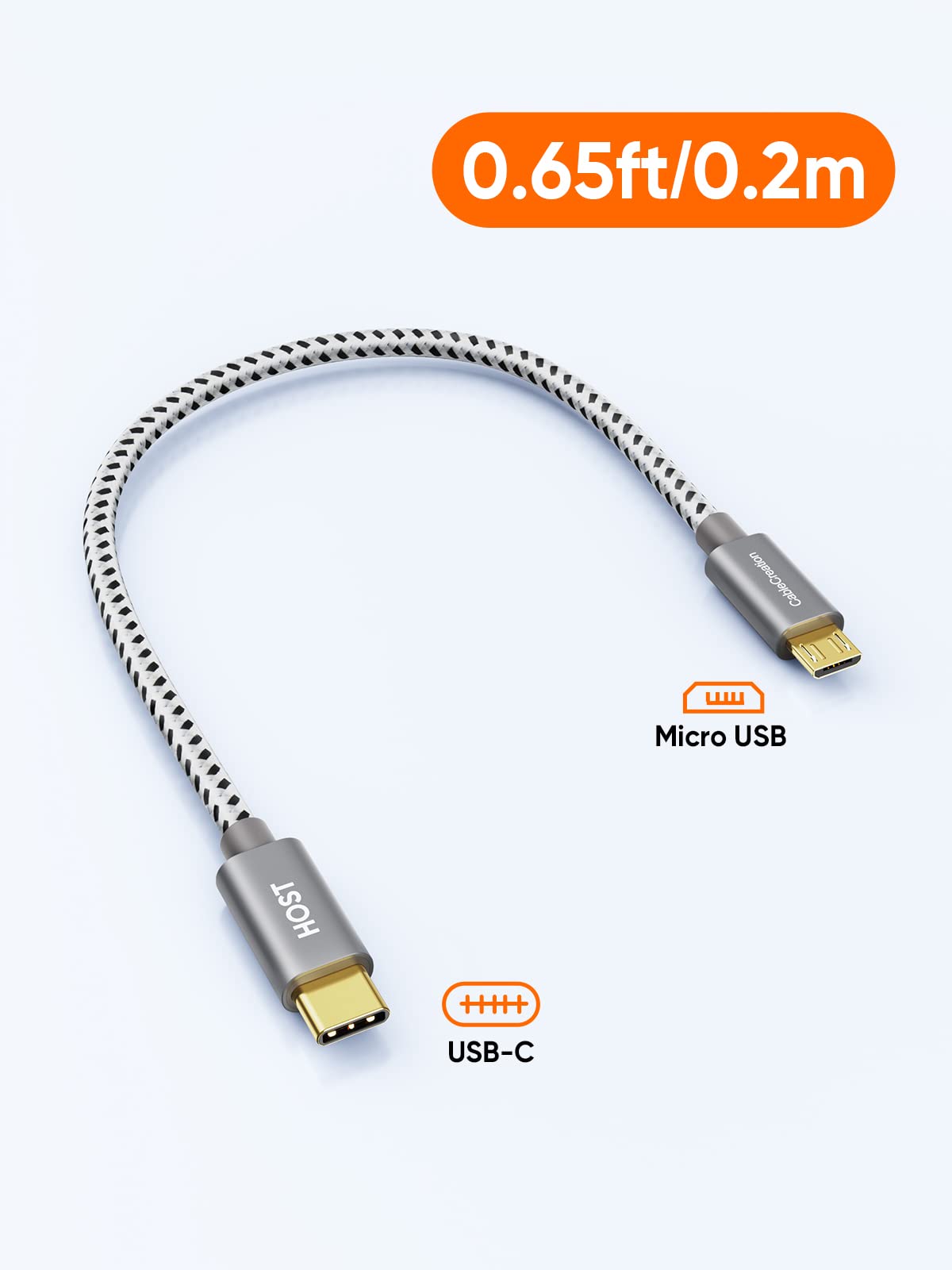 Amazon.co.jp: USB C to Micro USB OTGケーブル, CableCreation USB