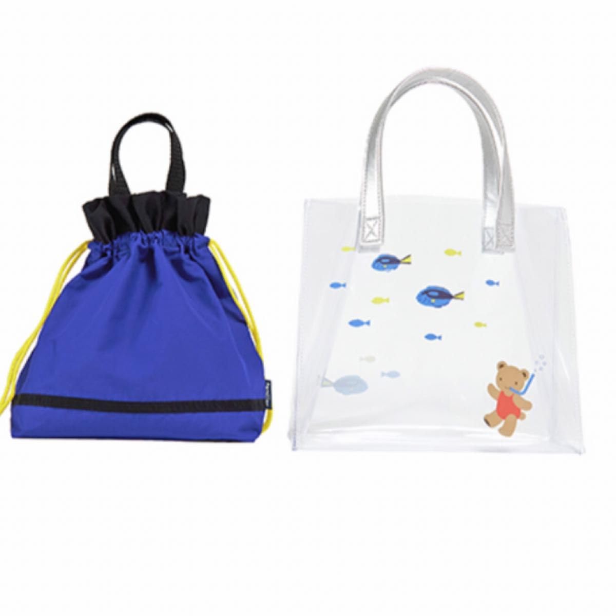 Amazon.co.jp: ファミリア ニフレル コラボ ビニールバッグ 巾着付き