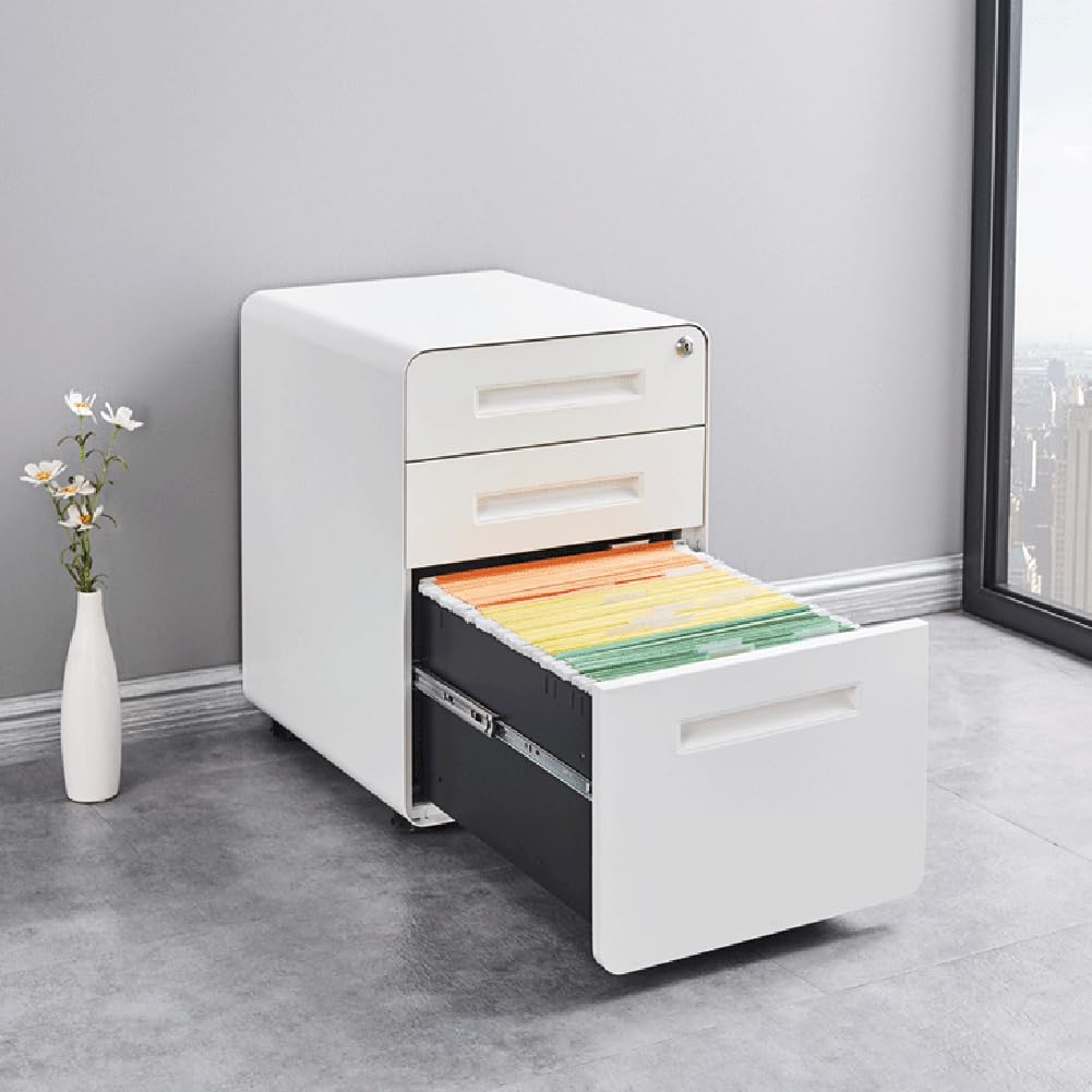 Amazon.co.jp: Erinotto オフィスワゴン デスクワゴン 3段引き出し