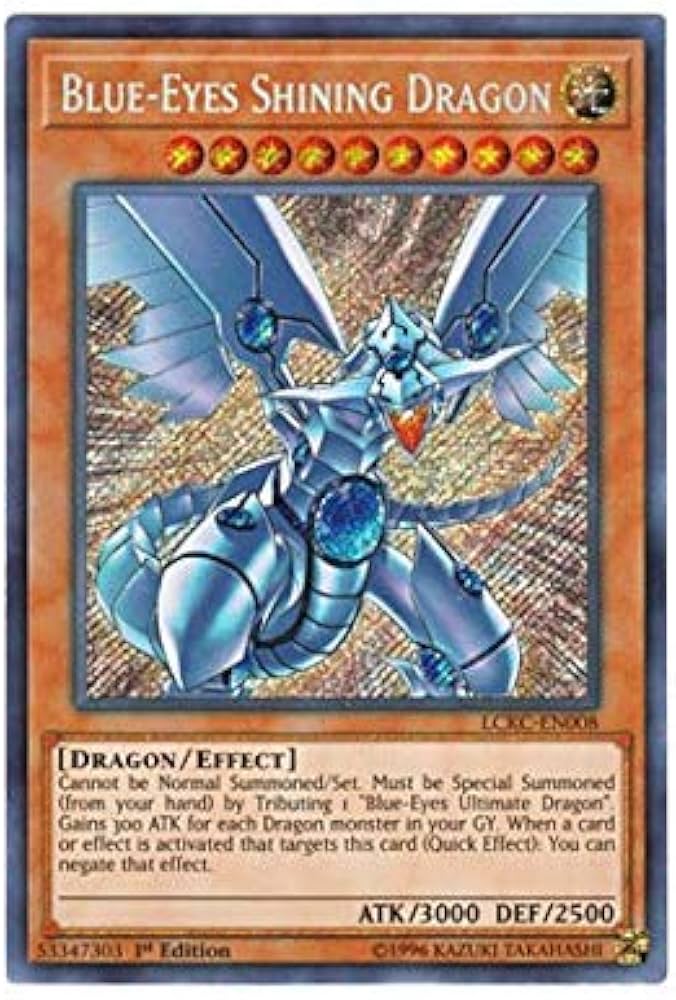 Amazon.co.jp: 遊戯王 英語版 LCKC-EN008 Blue-Eyes Shining Dragon