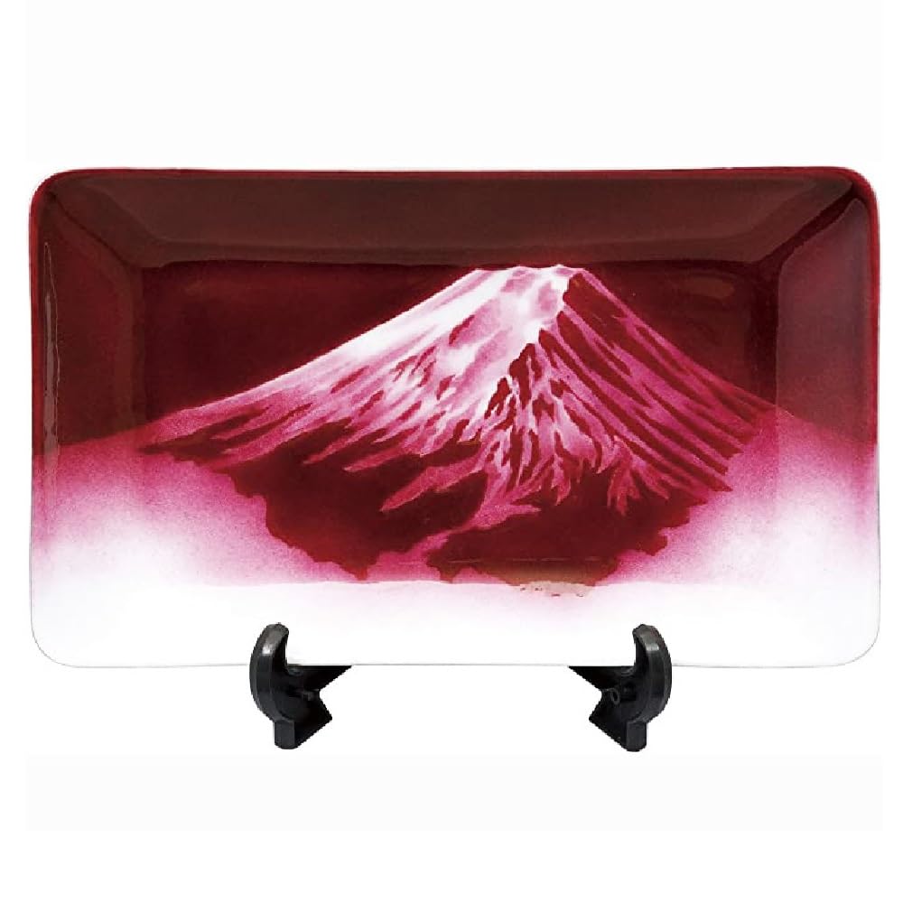 Amazon.co.jp: 七宝焼 飾皿 06 (赤富士) : ホーム＆キッチン