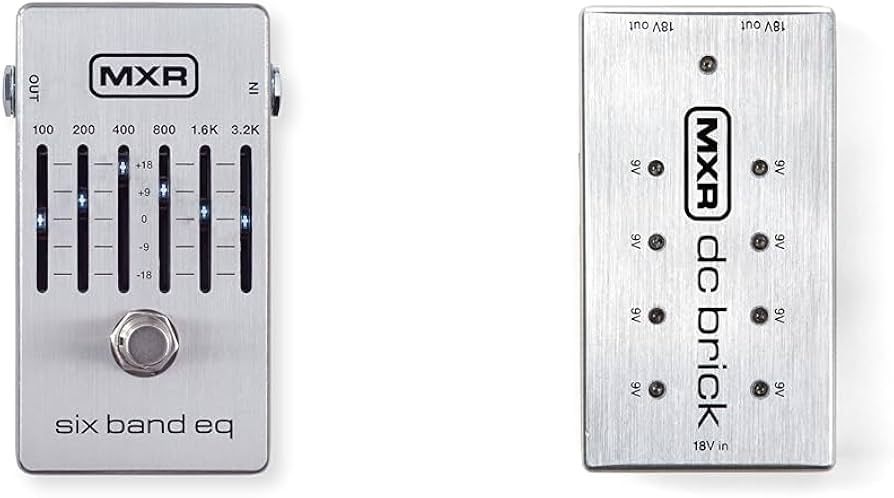 Amazon.com: MXR Six Band EQ Guitar Effects Pedal and MXR DC Brick