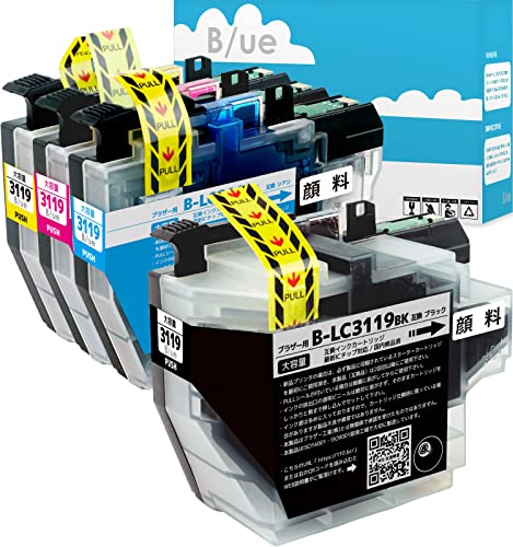 Amazon.co.jp: LC3119-4PK 全色顔料【4色 合計4本 PGBK/PGC/PGM/PGY