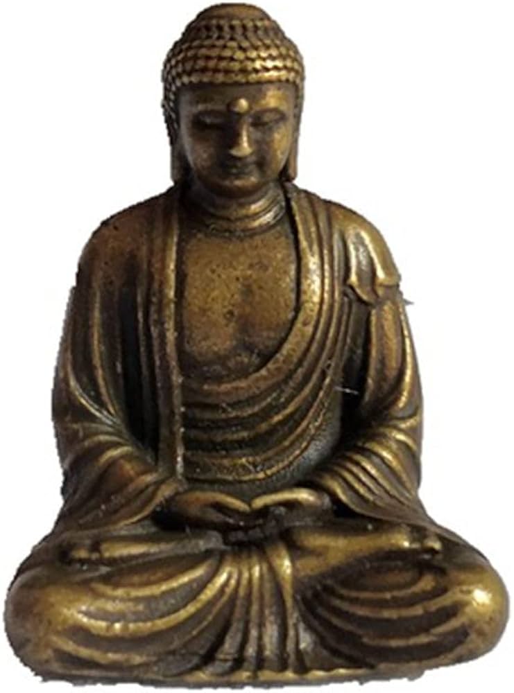 Amazon｜ミニ仏像 釈迦 如来 像 座釈迦如来像 銅製仏像 仏教美術品