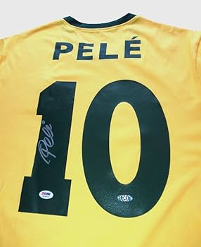 Amazon | ペレ 直筆 サイン 入り ブラジル代表 10番 ユニフォーム