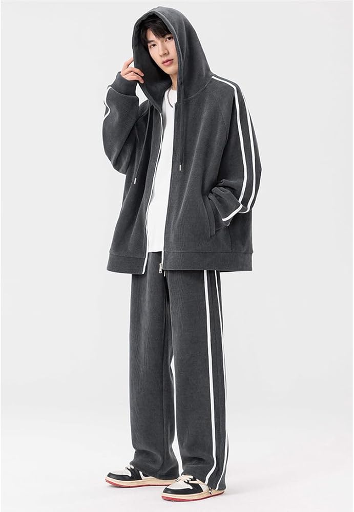 Amazon | [ZANBANG] ジャージ メンズ コーデュロイ セットアップ