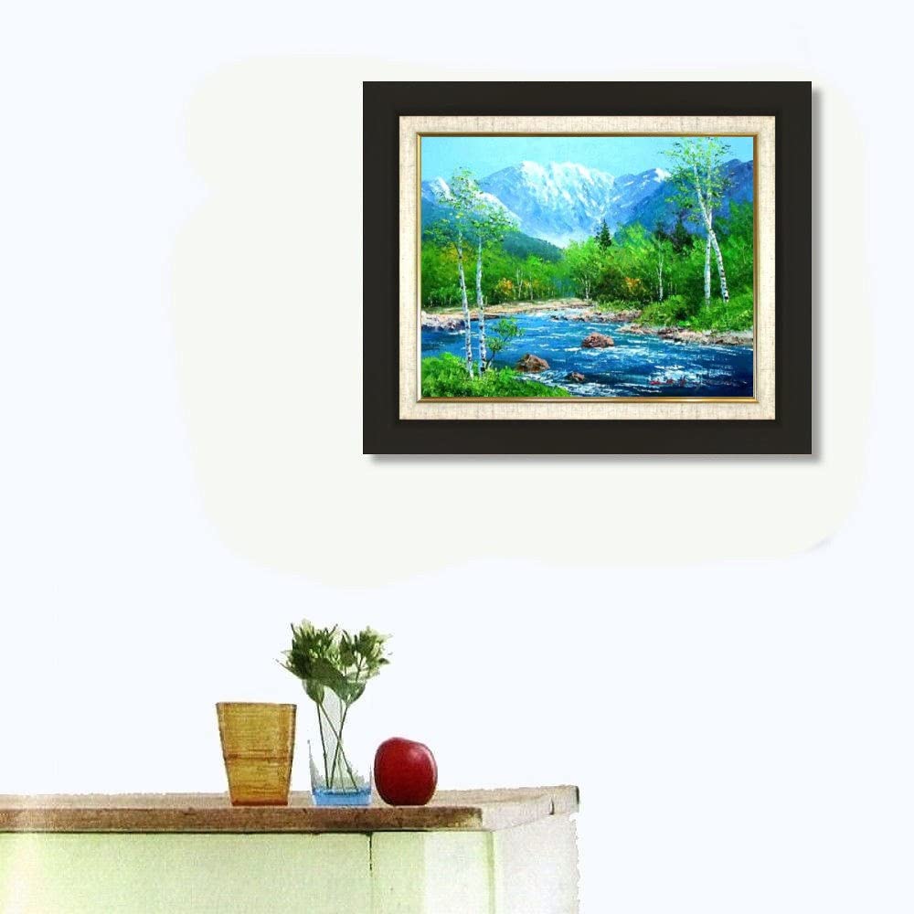 樹林 F6 油絵 三池嵐治 樹林F6 油絵三池嵐治