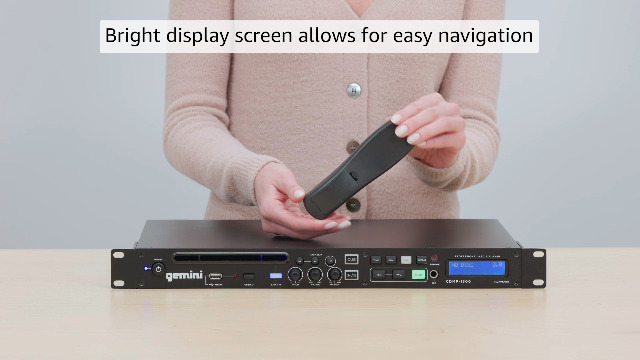Amazon.com: Gemini Professional Rackmount CD Player - DJ CD Player