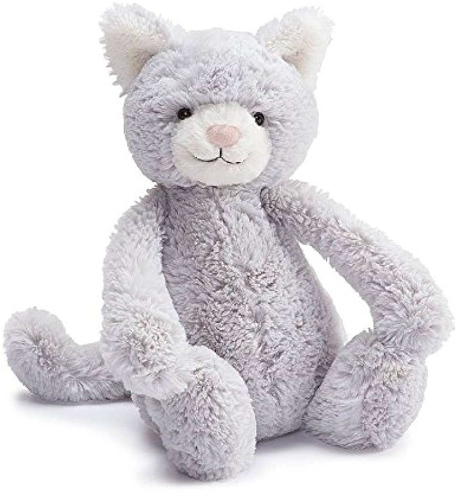 Amazon.co.jp: Jellycat(ジェリーキャット) ぬいぐるみ グレーねこ