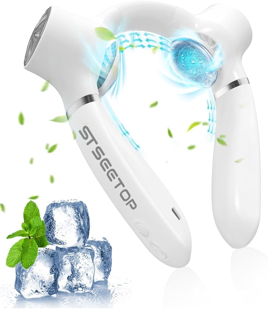 Amazon | 首掛け扇風機 ネッククーラー 冷却プレート付き 瞬間冷却