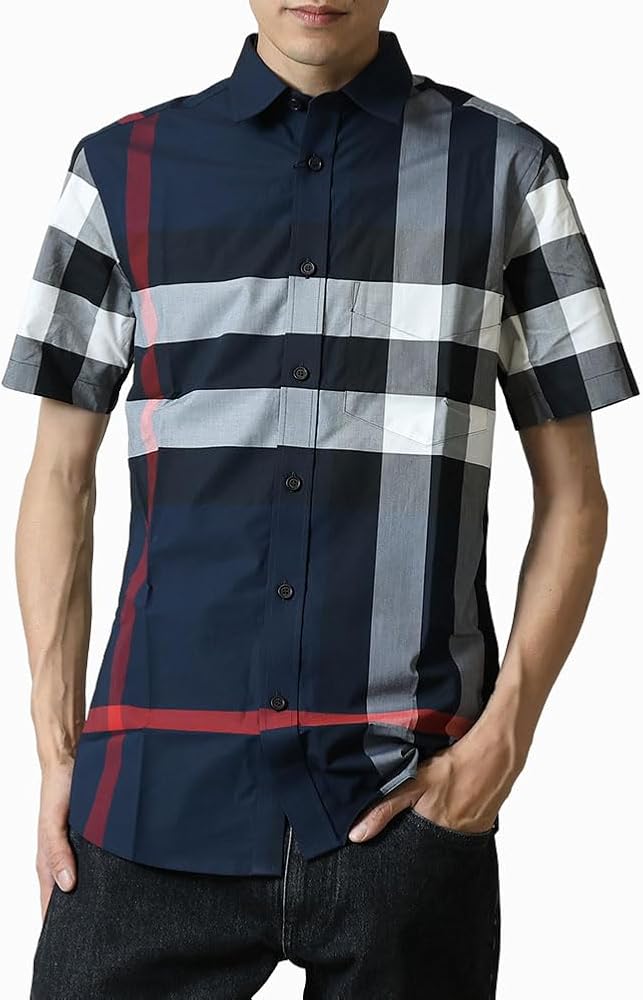 Amazon.co.jp: [BURBERRY] [バーバリー] 半袖 シャツ メンズ SOMERTON