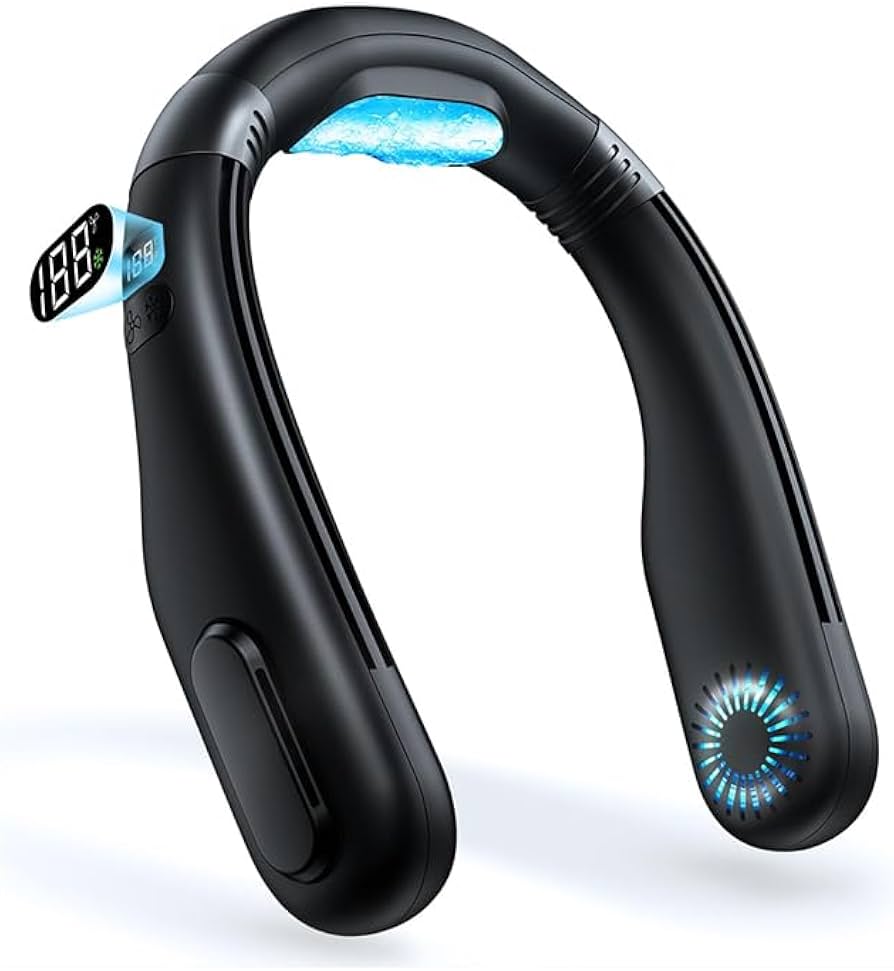 Amazon | 首掛け扇風機 ネッククーラー 【2025年夏革新型&冷却プレート
