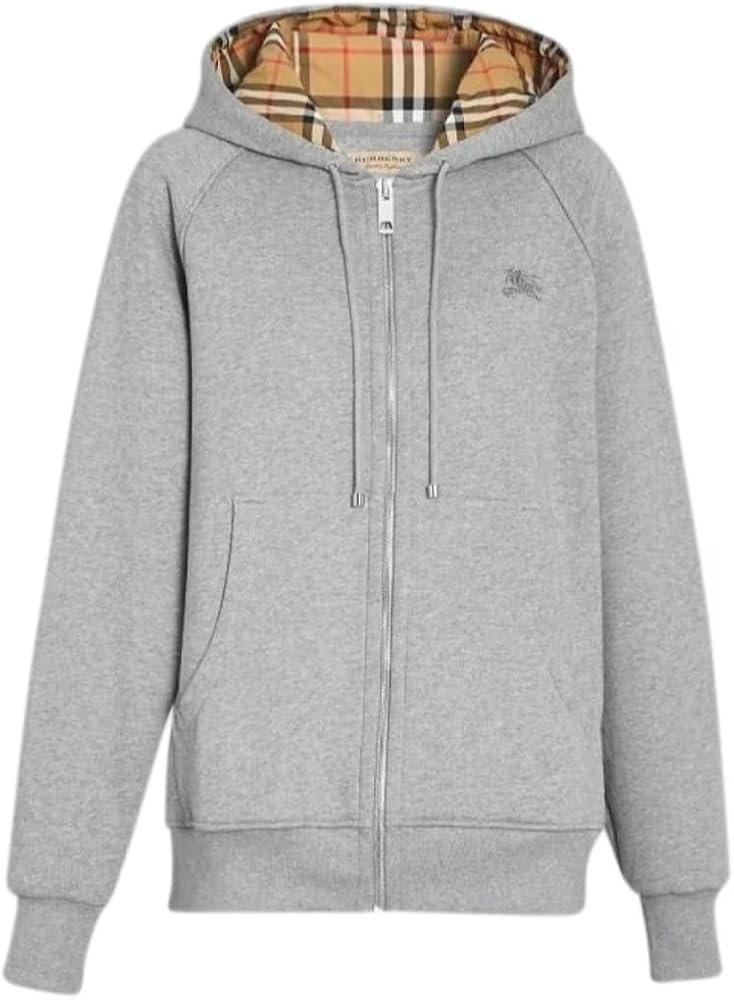Amazon.com: BURBERRY Clarendon Nova Check Zip Hoodie : Clothing
