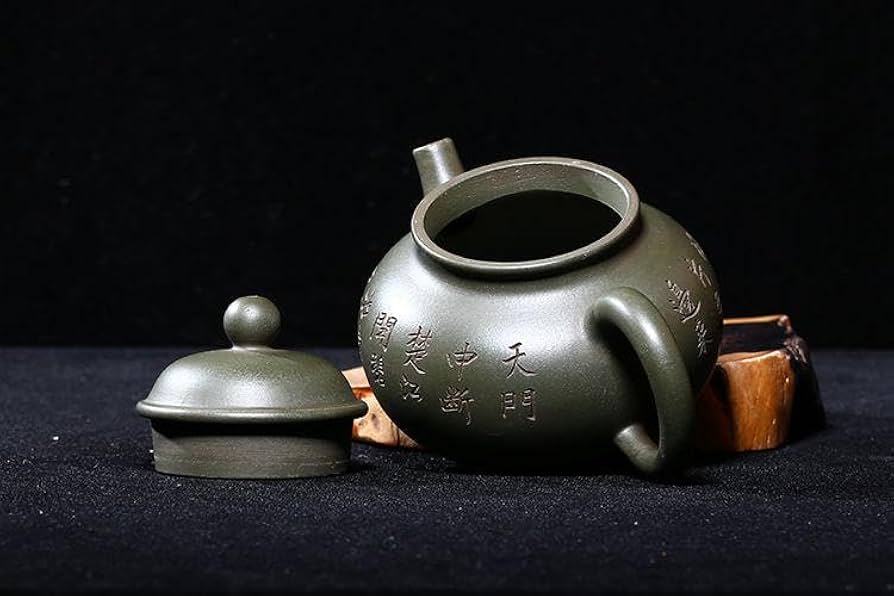 中国 紫砂 朱泥 漢詩布袋像文 急須 茶壷 在銘 N 6667 中国 紫砂 朱泥