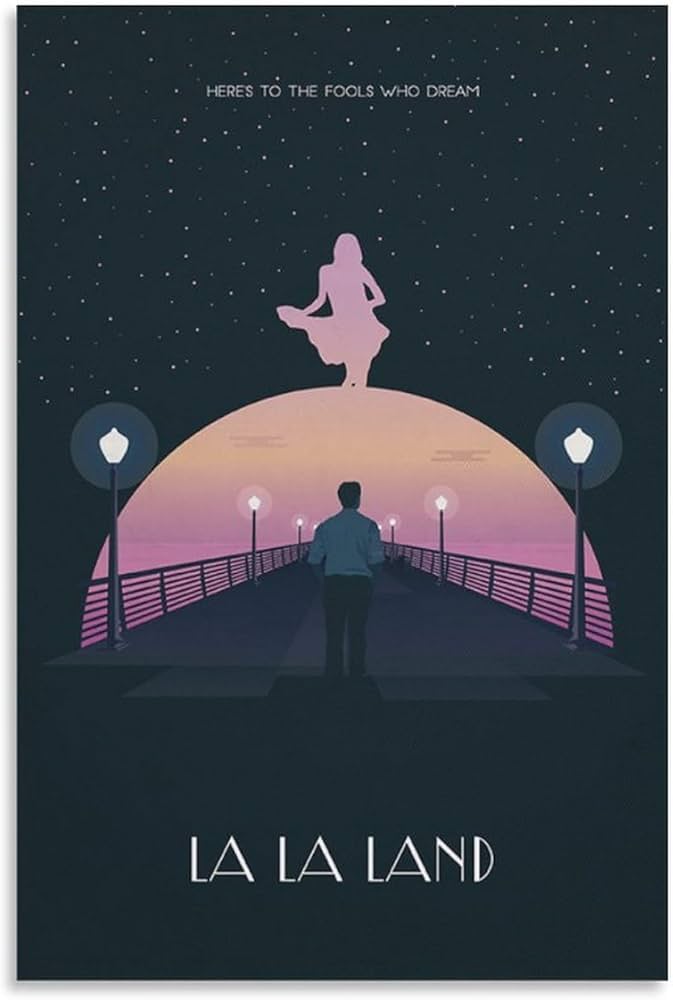 Amazon.co.jp: 映画ポスター、ララランド La La Landポスター プリント