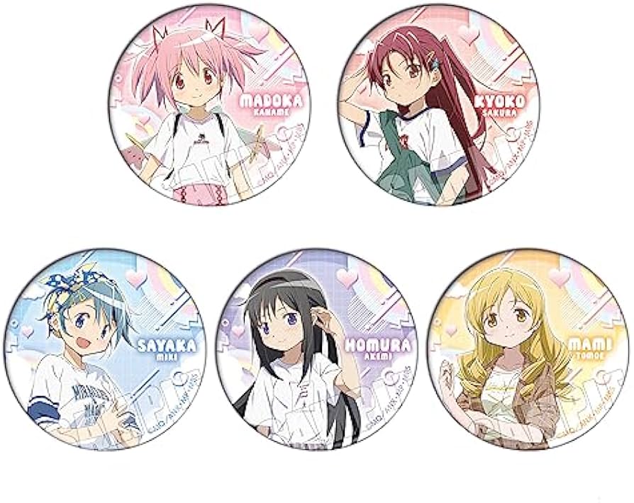 Amazon.co.jp: SHAOYAO 魔法少女まどかマギカ 缶バッジ 5点セット